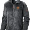 Best Pirce 🔥 Columbia 👩 Women's Iowa State Cyclones Grey Fire Side Sherpa Full-Zip Jacket 🔔