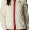 Deals 🎁 Columbia 👩 Women's Alabama Crimson Tide White Fire Side Sherpa Full-Zip Jacket 😍