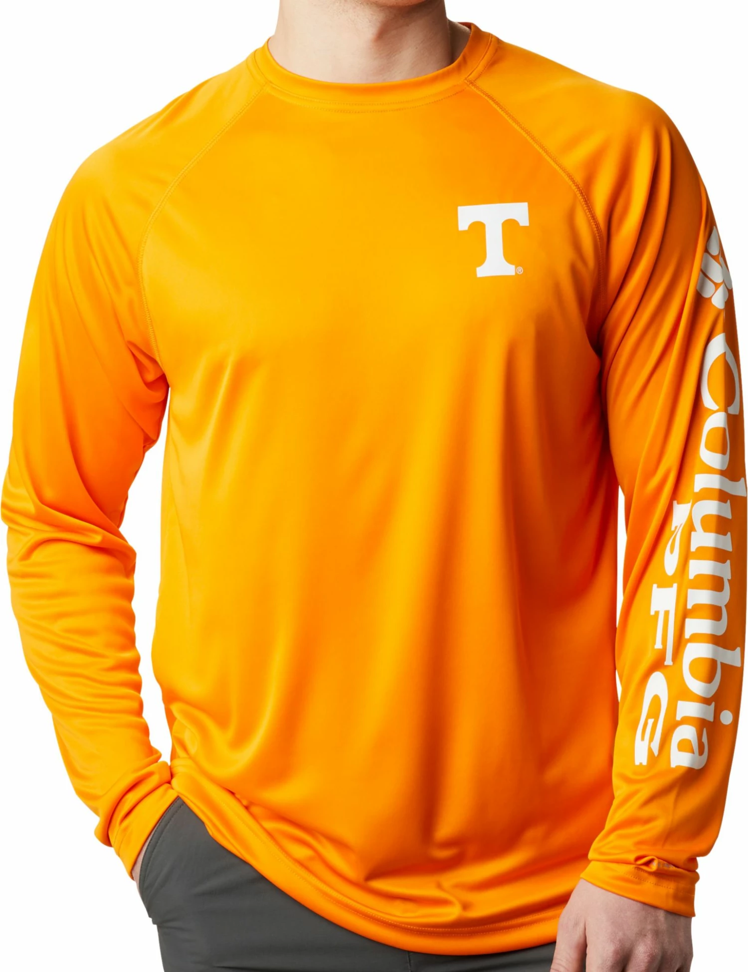 Hot Sale 😉 Columbia Men's Tennessee Volunteers Tennessee Orange Terminal Tackle Long Sleeve T-Shirt 👏