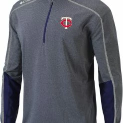 Best Sale 🧨 Columbia Men's Minnesota Twins Navy Shotgun 2.0 Quarter-Zip 👚 Shirt ❤️