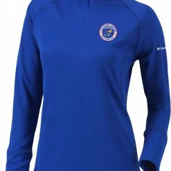 Hot Sale 😀 Columbia 👩 Women's Kansas Jayhawks 2022 Men's 🏀 Basketball National Champions Quarter Zip ❤️