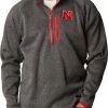 Best Sale 🥰 Columbia Men's Nebraska Cornhuskers Grey Canyon Point Half-Zip Pullover Fleece Jacket 🧨