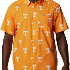 Brand new 🎉 Columbia Men's Tennessee Volunteers Tennessee Orange CLG Super Slack Tide™ Short Sleeve 👚 Shirt 💯