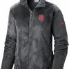 Outlet 👏 Columbia 👩 Women's NC State Wolfpack Grey Fire Side Sherpa Full-Zip Jacket 🔥