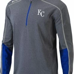 Wholesale 🔔 Columbia Men's Kansas City Royals Blue Shotgun 2.0 Quarter-Zip 👕 Shirt ✨