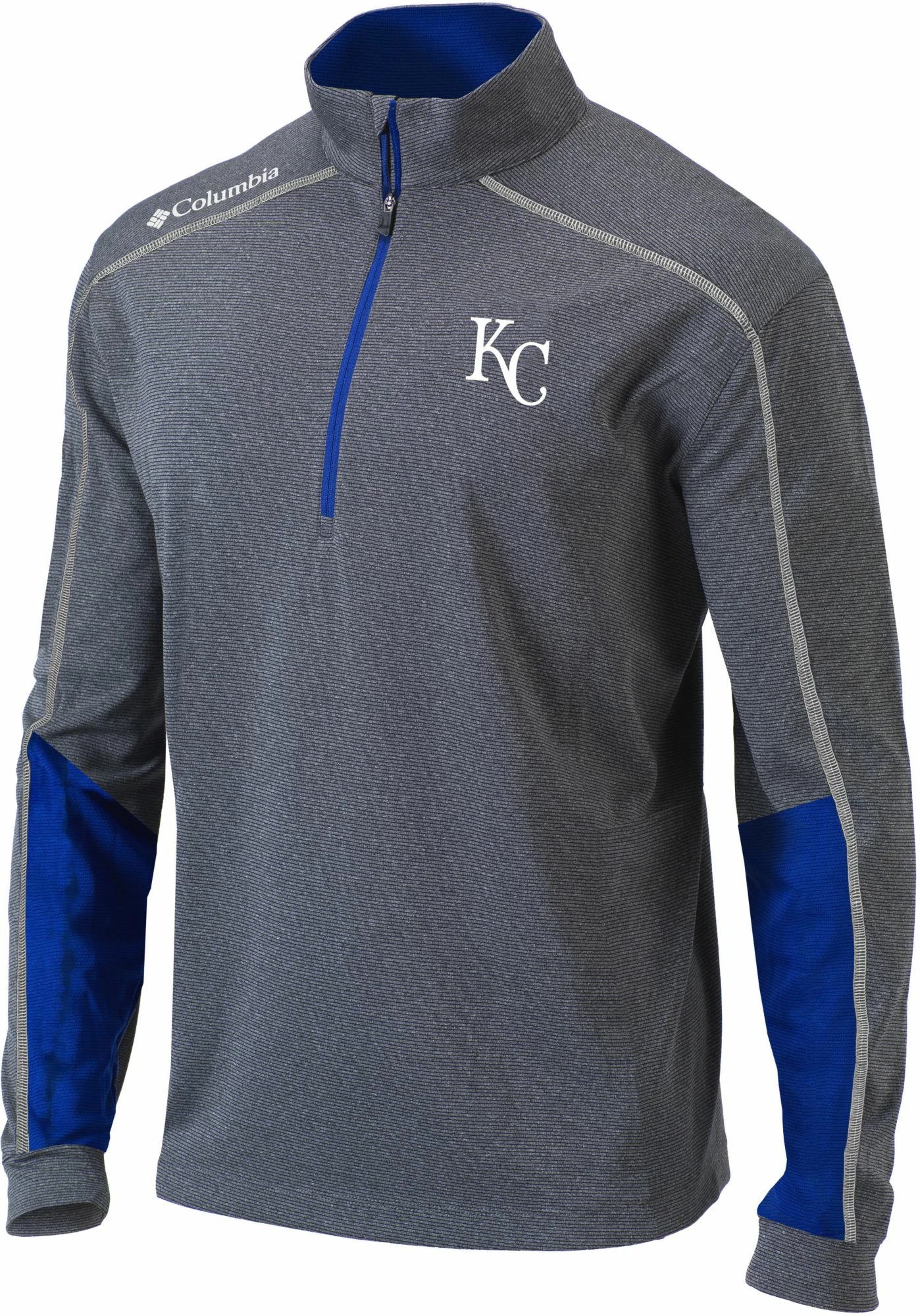 Wholesale ๐ Columbia Men's Kansas City Royals Blue Shotgun 2.0 Quarter-Zip ๐ Shirt โจ