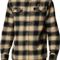 Cheap 🥰 Columbia Men's Purdue Boilermakers Black CLG Flare Gun™ Flannel Long Sleeve 👕 Shirt 🔔