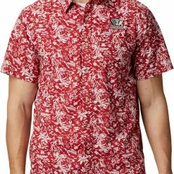 Flash Sale 🎉 Columbia Men's Alabama Crimson Tide Crimson Super Slack Tide Button-Down 👕 Shirt 👍