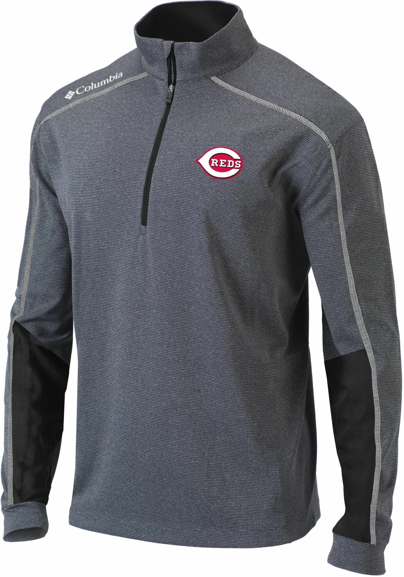 Budget ๐ฏ Columbia Men's Cincinnati Reds Black Shotgun 2.0 Quarter-Zip ๐ Shirt โ๏ธ