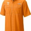 Cheap ⌛ Columbia Men's Tennessee Volunteers Tennessee Orange Low Drag Offshore Short Sleeve Button Down 👚 Shirt ✔️
