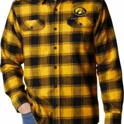 Best reviews of ⌛ Columbia Men's Iowa Hawkeyes Gold Plaid Flare Gun Flannel Button Down Long Sleeve 👚 Shirt 🎉