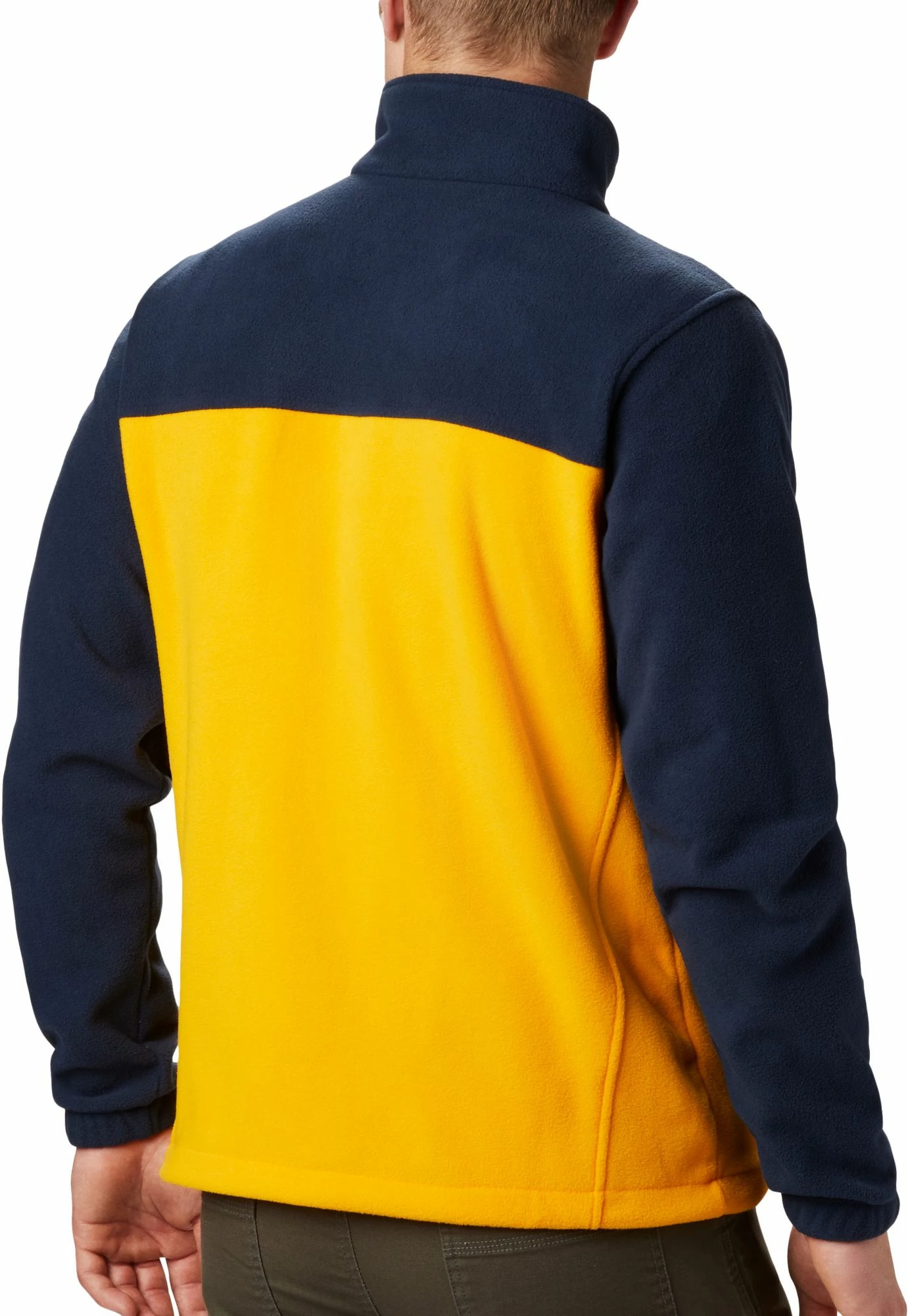 Buy π Columbia Men's West Virginia Mountaineers Blue Flanker Full-Zip Fleece Jacket π - Image 2