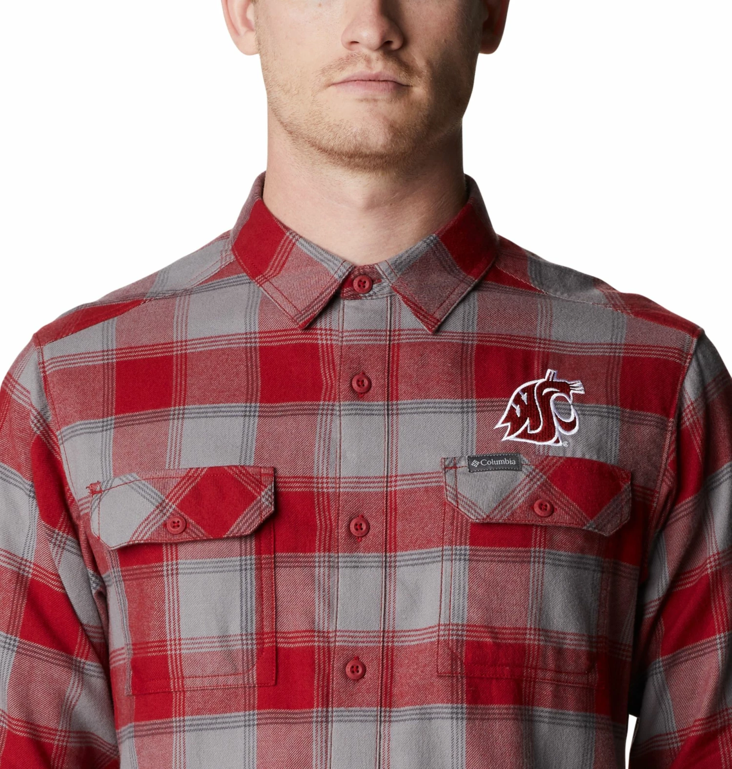 Deals ๐ Columbia Men's Washington Huskies Purple Plaid Flare Gun Flannel Button Down Long Sleeve ๐ Shirt ๐ - Image 3
