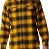 Wholesale 😀 Columbia Men's West Virginia Mountaineers Blue Plaid Flare Gun Flannel Button Down Long Sleeve 👚 Shirt 🥰