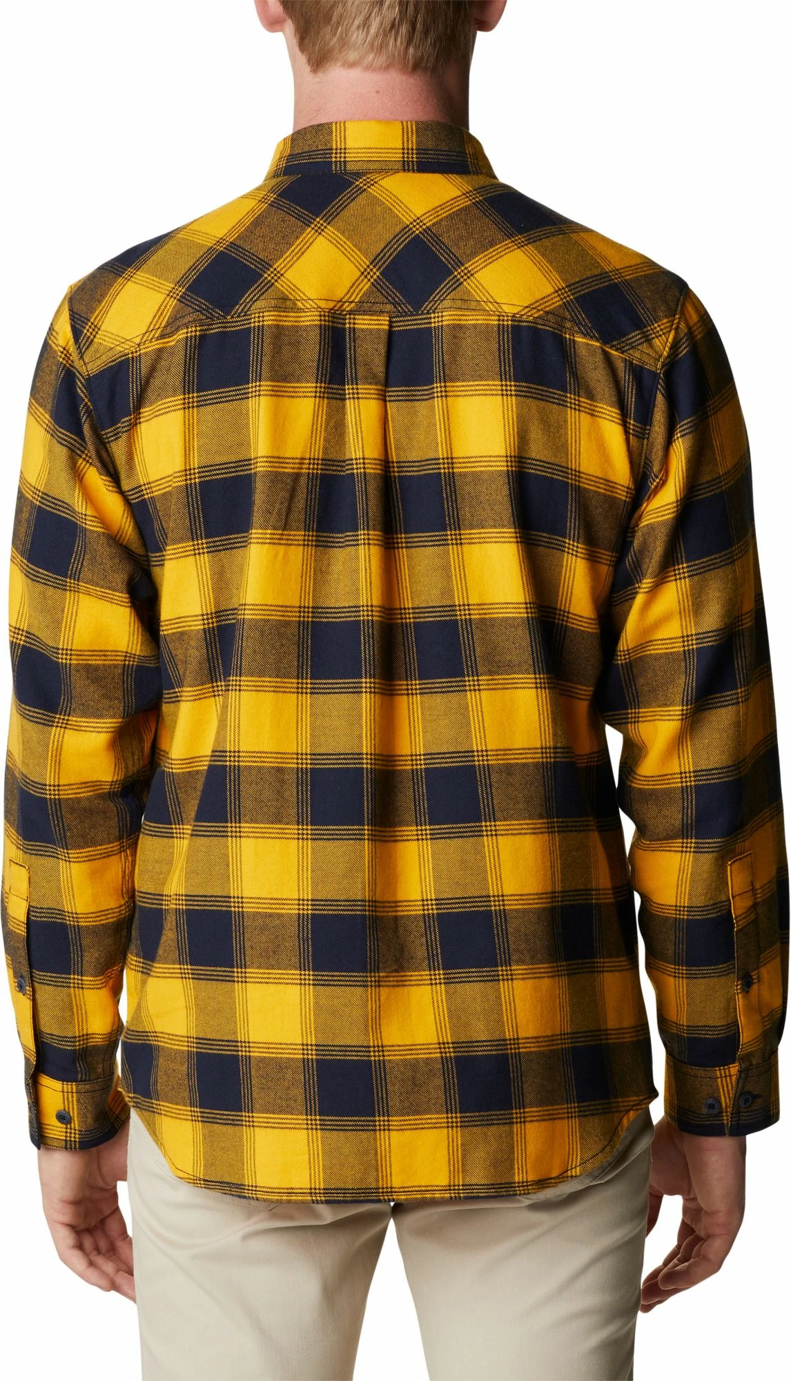 Wholesale ๐ Columbia Men's West Virginia Mountaineers Blue Plaid Flare Gun Flannel Button Down Long Sleeve ๐ Shirt ๐ฅฐ - Image 5