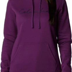 Outlet 🧨 Columbia 👩 Women's Trek Graphic Hoodie Plum/script Logo ❤️