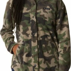 Promo 😍 Columbia 👩 Women's Benton Springs 👚 Shirt Jacket Cypress Trad Camo 😀