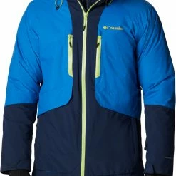 Budget 👍 Columbia Men's Aerial Ascender Interchange Jacket Cllgte Nvy/brght Indgo 🔥