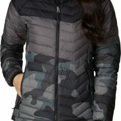 Best deal 💯 Columbia 👩 Women's Powder Lite Blocked Jacket Brt Grnm/bld Orng/mlbc 👏